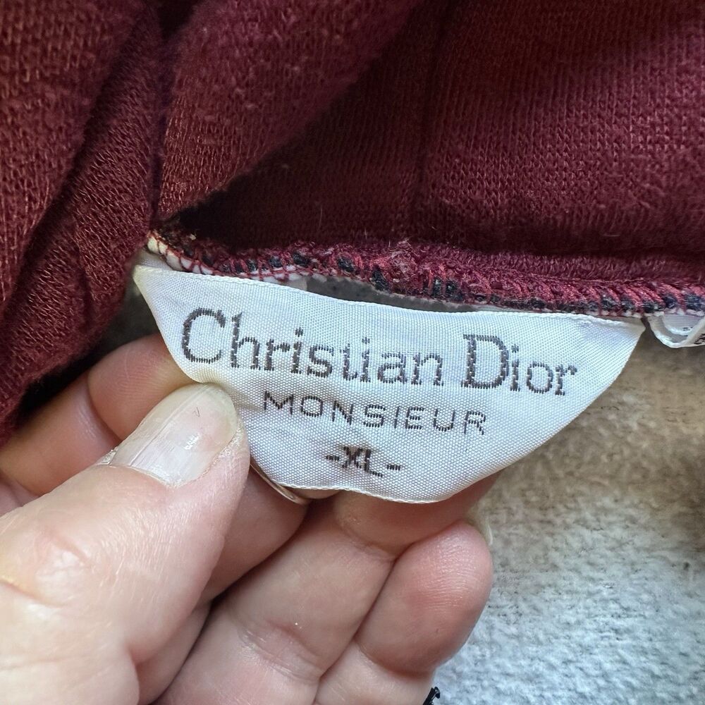Vintage Christian Dior Monsieur Color Block Hoodie 90s Streetwear Embroidered XL - Picture 14 of 16